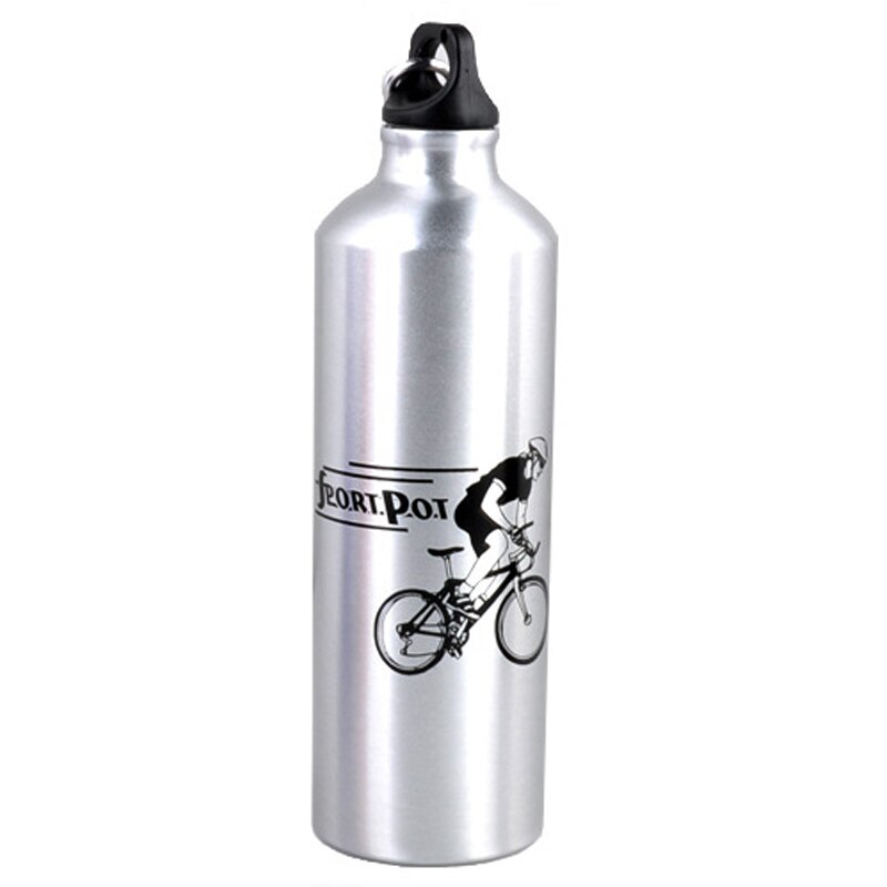 Aço inoxidável chaleira ao ar livre profissional homem e mulher esportes garrafa 750ml sopots caneca: Prata