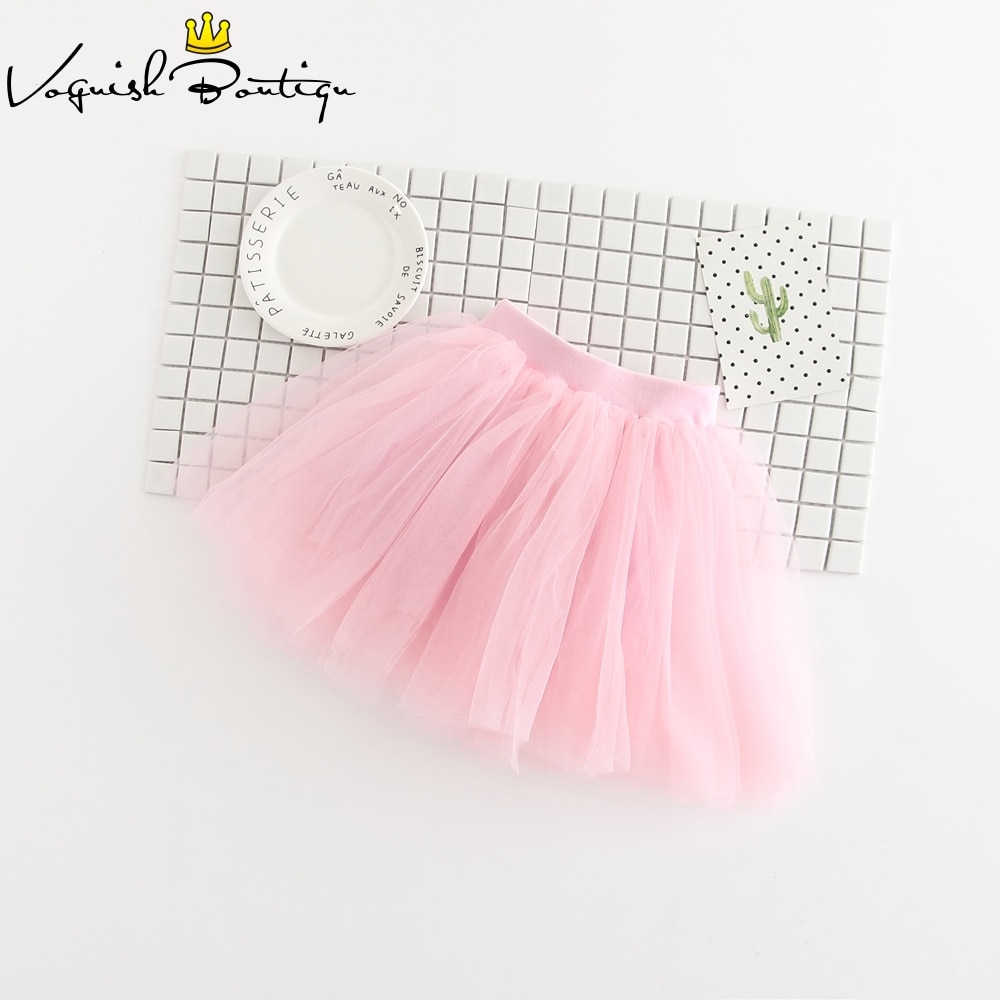 Baby pige net slør nederdel børn sød prinsesse tøj fødselsdag småbørn bold kjole fest kawaii tutu nederdele