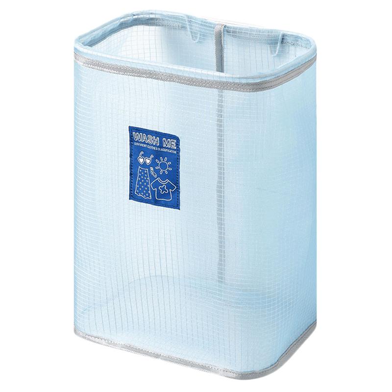 1pc Wall Mounted Clothes Storage Basket Foldable Cloth Laundry Container: 1