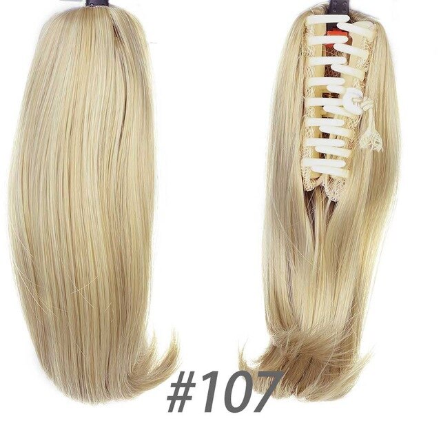 Alleosify hair 6 '' kort hestehale syntetisk hår naturligt klohår hestehale varmebestandigt syntetisk kort hår hestehale: 107