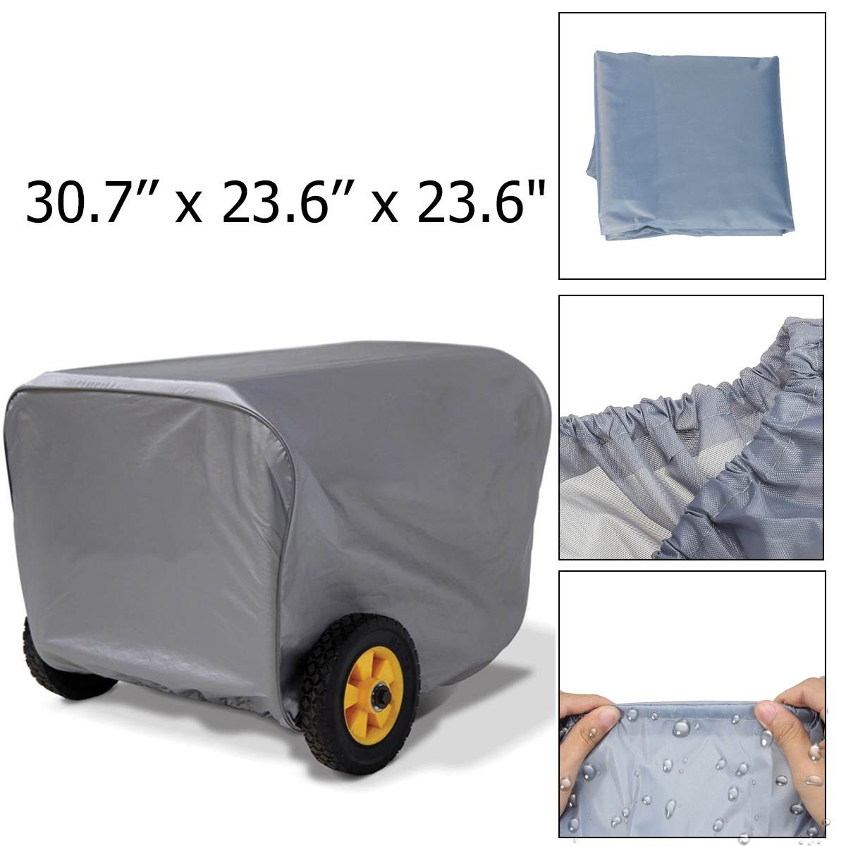 Housse de protection étanche pour générateur Portable d'extérieur, housse de protection en Polyester contre la poussière de pluie, filets pour générateur