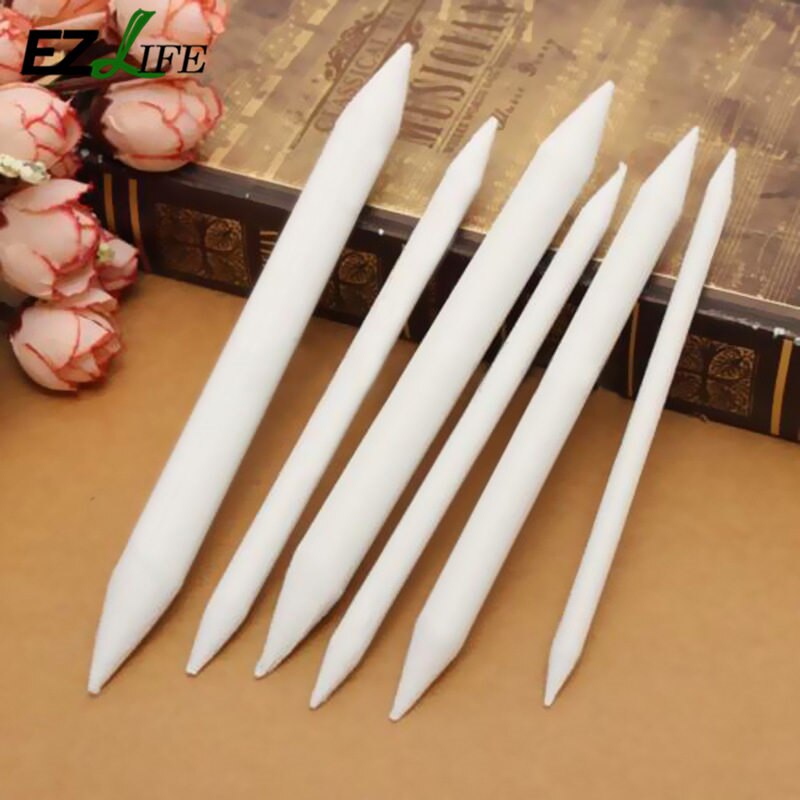 6 stücke Mischen Wisch Tortillon Stumpf Skizze Kunst Zeichnung Skizze Werkzeug Stift Skizze Papier Wisch Reis Wischer Pinsel Papier K3X1