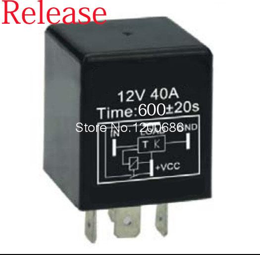 Relé temporizador 30 a 10 minutos retardo apagado después de reinicio interruptor encendido automotriz 12V relé temporizador SPDT 600 segundos retardo 10M apagado relé
