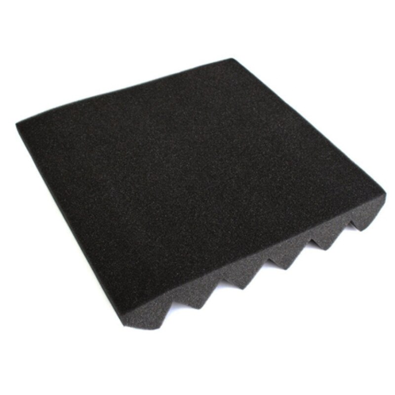 Painéis de parede de absorção de som da espuma do estúdio da cunha acústica de 12 pces isolamento acústico esponja absorção tratamento telha do painel