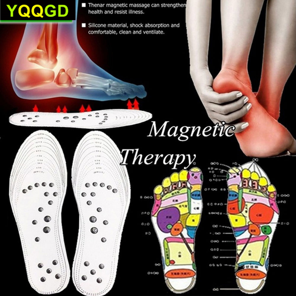 1 Paar Memory Foam Masseren Inlegzolen, Acupressuur Magnetische Massage Voet Therapie Reflexologie Pain Relief Inlegzolen Wasbare
