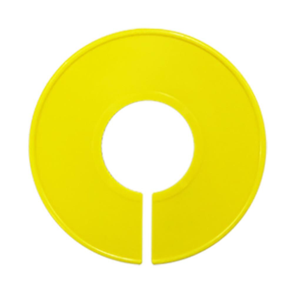 6/8/12Pcs Diy Baby Kleding Maat Verdelers Plastic Kleden Markering Ring Maat Verdelers Garment Maat Tags ronde Hangers Rack: Yellow-6Pcs