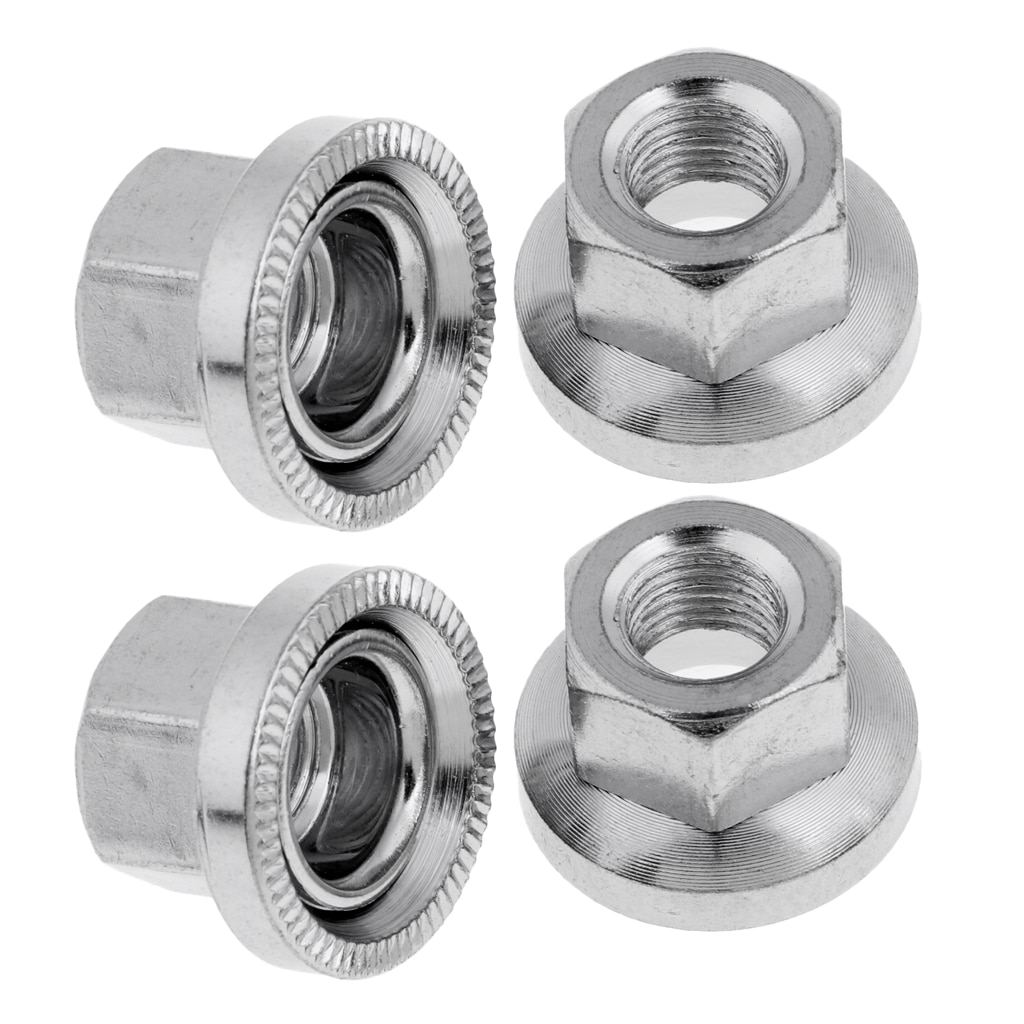 MagiDeal 4pcs Bicycle Bike Cycling Rear Hub Axle Nut 3/8' - Strong &amp; Durable