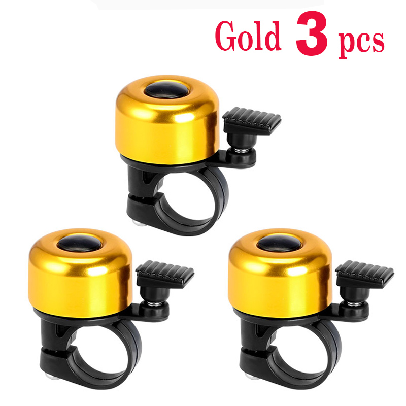 1~3 pezzi campanello per bicicletta in lega di alluminio MTB anello per clacson allarme sonoro di sicurezza manubrio allarme di avviso ciclismo accessori bici per bambini: Blu