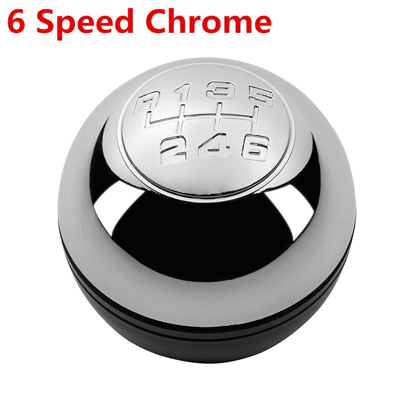 5/6 Speed Chrome Black Car Gear Shift Knob Shifter Lever for Alfa Romeo Giulietta: 6 Speed Chrome 