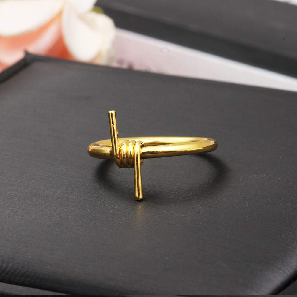 Mannen Hip Hop Punk Ring Unisex Draad Kronkelende Ring Metal Sliver Joint Ring voor Vrouwen Rock Sieraden Accessoires