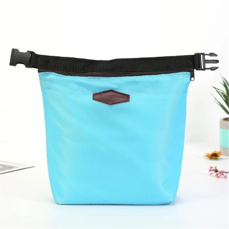 Bolsa de almuerzo con aislamiento térmico portátil, a la , fiambrera más fresca, bolsa de almacenamiento, bolso de comida picínico, paquete aislante: blue