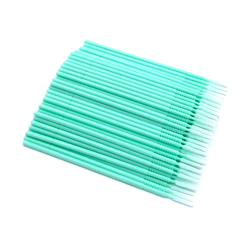 100 Uds microcepillos flexibles aplicadores de microcepillos desechables extensiones de pestañas cepillo de limpieza de pegamento para extensión de pestañas
