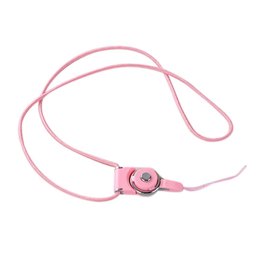 Multifunctionele universele Mobiele Telefoon Riemen Touw voor Samsung Xiaomi Huawei Iphone Oppo Lanyard Neck Strap Telefoon Decoratie: pink