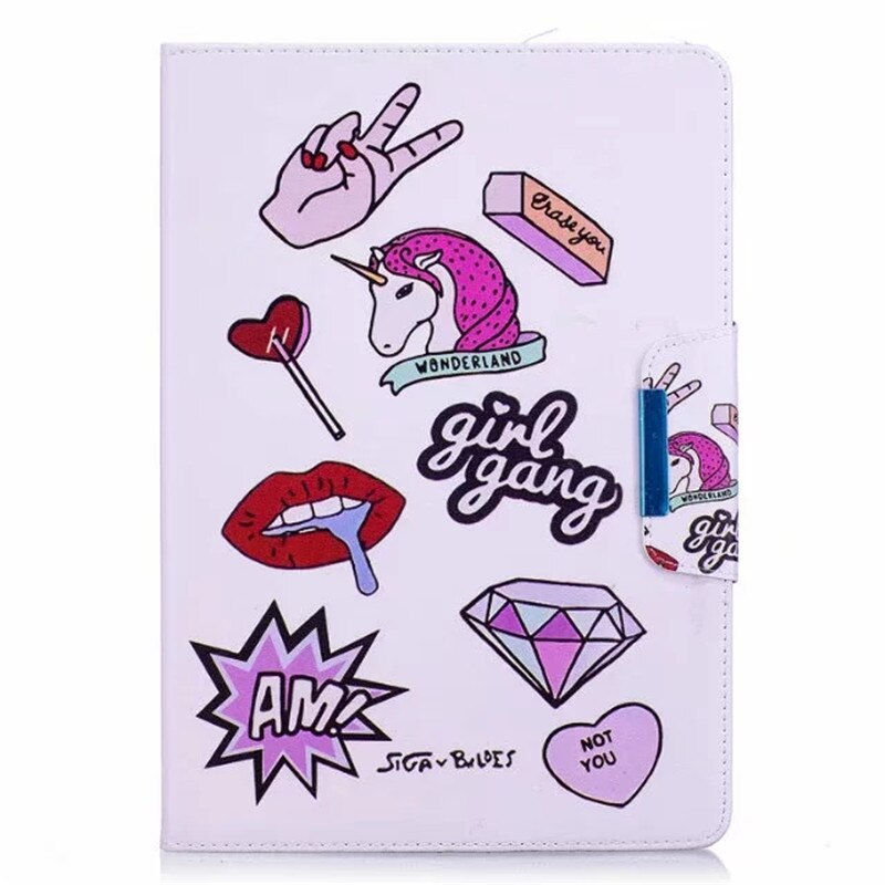 Cute Unicorn Cover For Samsung Galaxy Tab 4 10.1 Case Tablet Cover Funda For Samsung Galaxy Tab 4 10.1 SM-T530 T531 T535: F