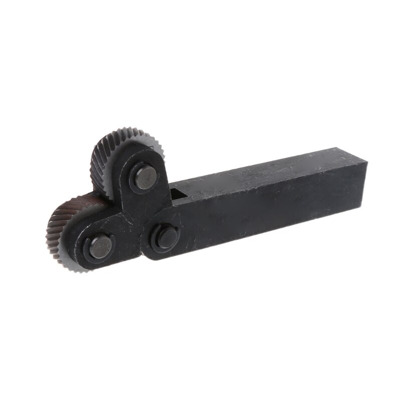 7 Uds Herramienta de moleteado 0,5 1 2mm Diagonal doble rueda moleteado lineal conjunto de máquina de torno