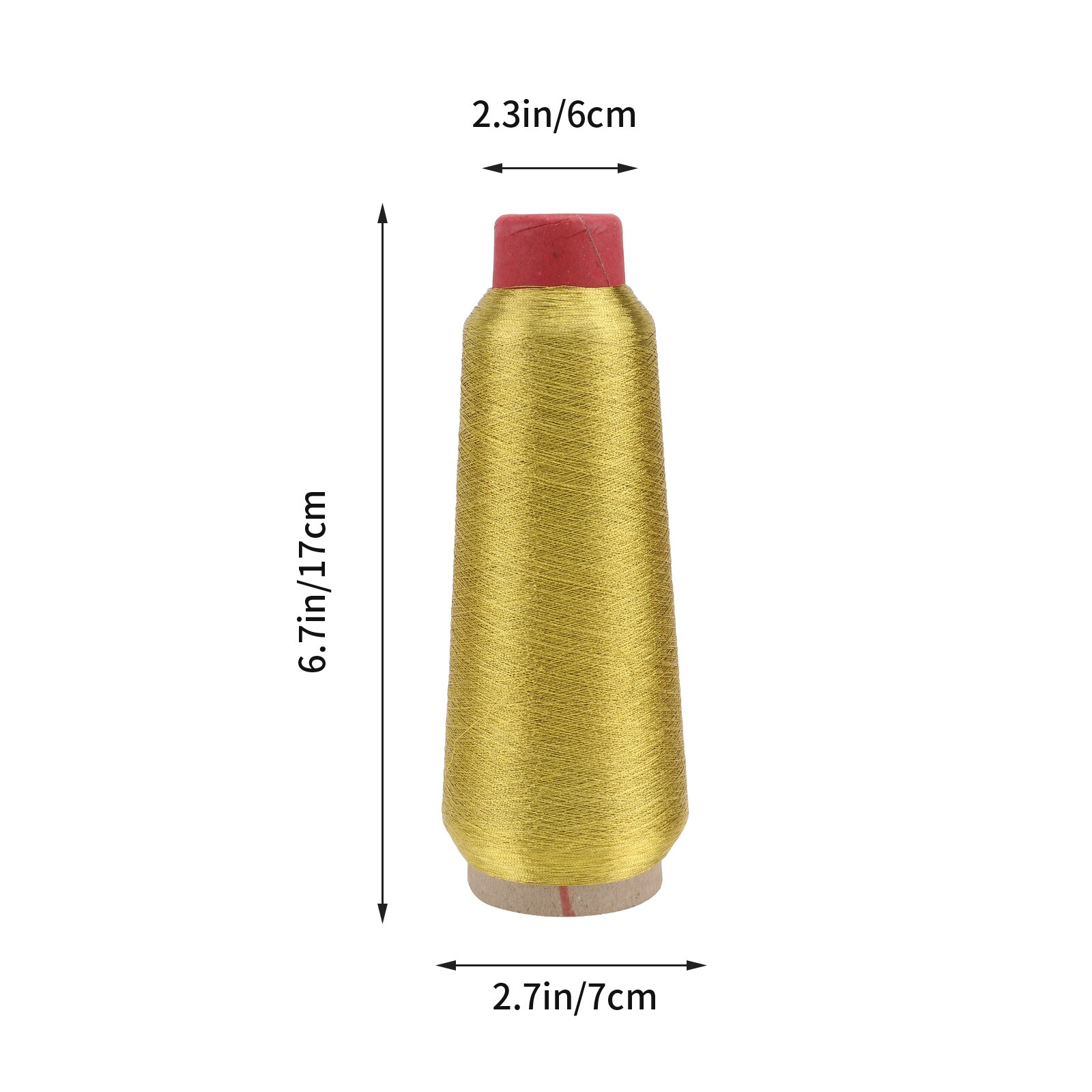 1 Roll Metallic Polyester Thread Machine Embroidery Thread 5000 Yards Spool 3500M DIY Appreal Sewing Threads