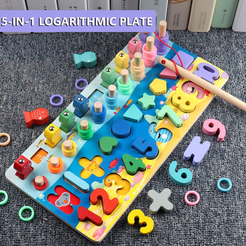 Kind Mathematik Früh Lernen Spielzeug Puzzle Bord Zählen Anzahl Alphabet Kognition Spielen Spiele Montessori Pädagogisches Holz Spielzeug Für Kind: SZB-12