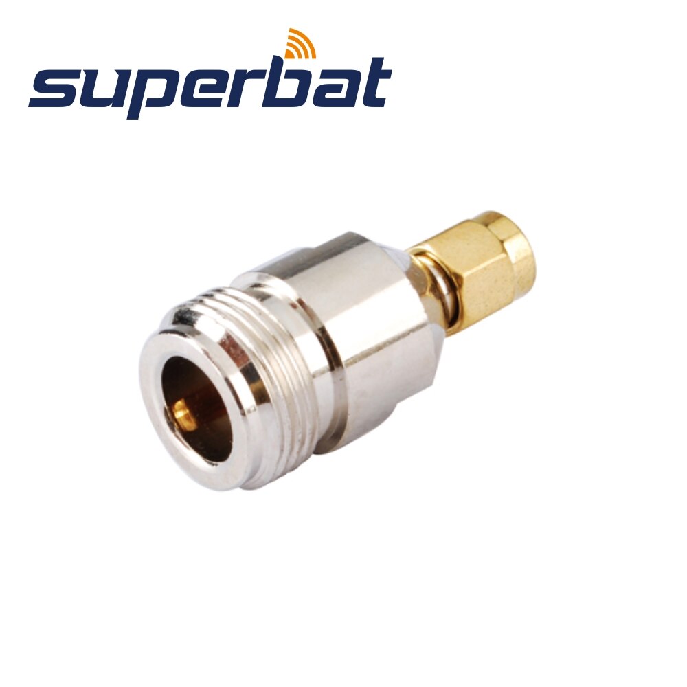 Superbat SMA-N Adapter RP-SMA Plug(female pin) to N Jack Straight RF Coaxial Connector