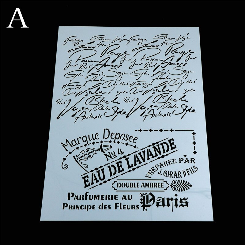 Vintage dentelle cadre clés artisanat superposition pochoirs pour murs peinture Scrapbooking estampage timbre Album décoratif gaufrage !: Bleu marine