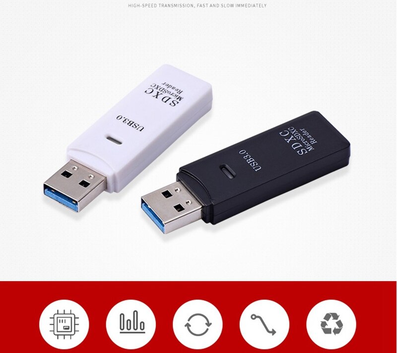 USB 3.0 interface kaartlezer SD high speed kaartlezer TF kaartlezer ondersteunt SDXC 64g