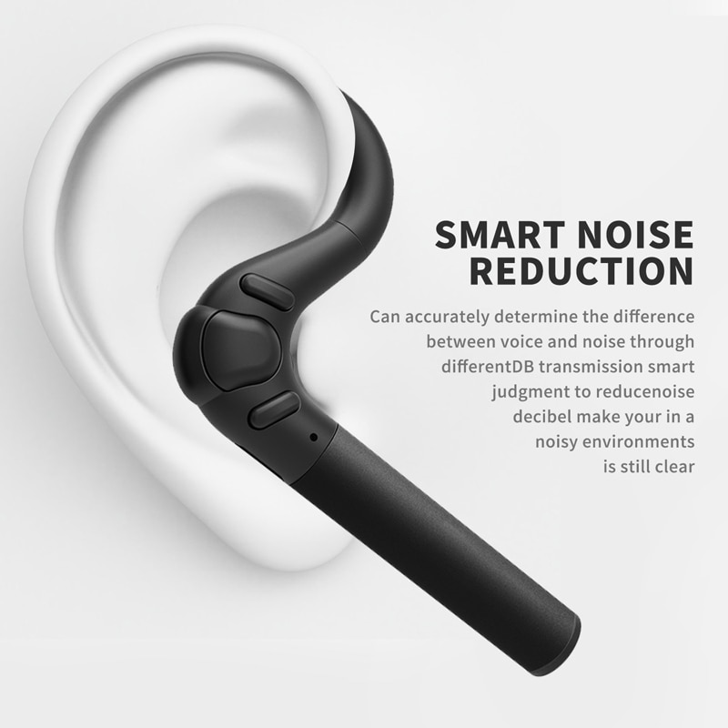 Bluetooth Headset Ruisonderdrukkende Oordopjes Draadloze Auto Oortelefoon met Microfoon Workout Business Oortelefoon Transpiratie voor Sport Running