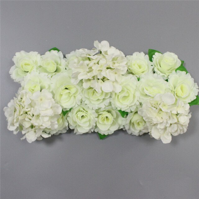 1 sæt kunstig blomst række gør det selv silke blomst bryllup bue vej bly alle forskellige typer dekoration til hjemmet hotel fest indretning diy: L