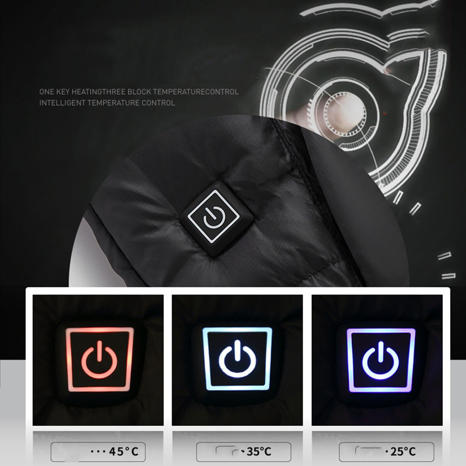 Verwarmde Jas Winter Warm Mannen Vrouwen Jas Winddicht Verwarming Vest Usb Infrarood Flexibele Elektrische Outdoor Jas Down Ademend