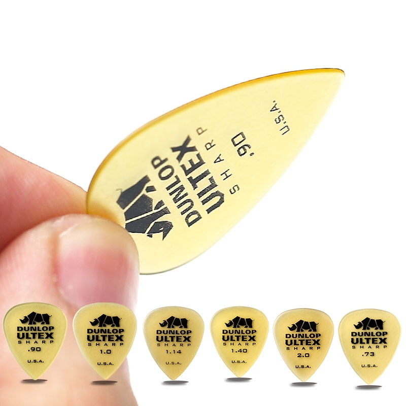 Dunlop Ultex Sharp Guitar Pick Plectrum Mediator 0.73mm-2.0mm Bass Mediator Acoustic Electric Classic Guitar Parts Guitar Picks