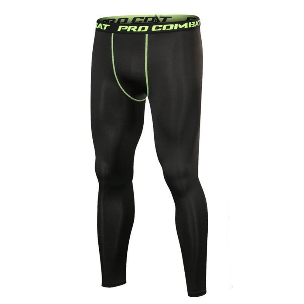 Pantalones de Fitness ajustados para hombre, mallas de entrenamiento para correr de secado rápido, SAL99: XL / green line