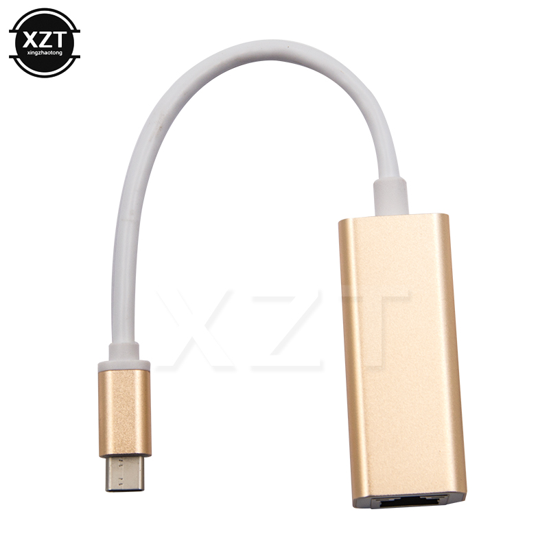 USB C Gigabit Ethernet Typ-C zu RJ45 Lan Adapter für MacBook Profi Samsung Galaxis S9/S8/ hinweis 9 Laptop Netzwerk Karte USB Ethernet: Gold