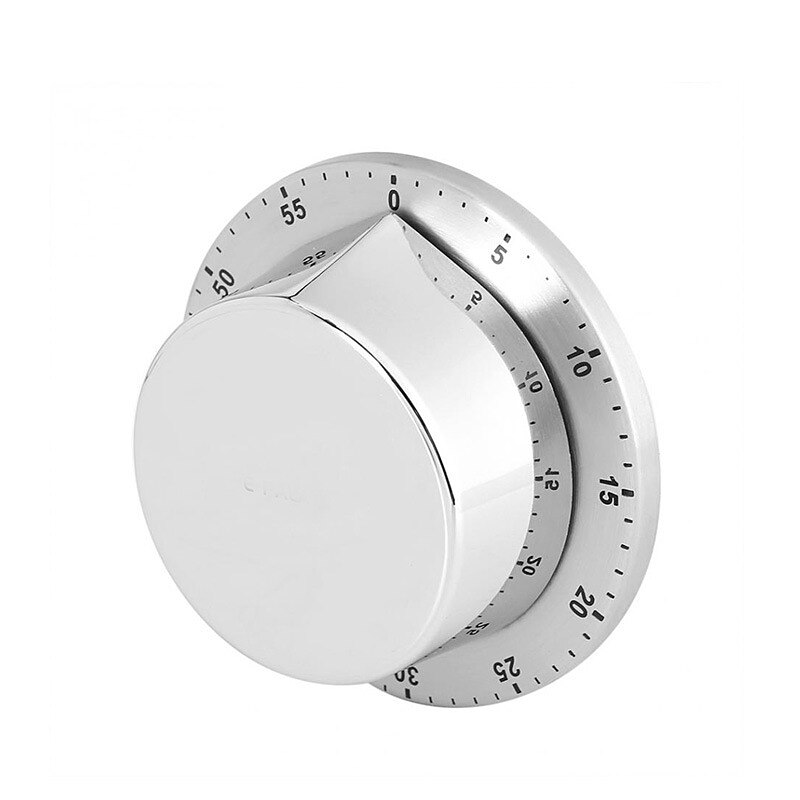 Kitchen Timer Chef Cooking Timer Clock With Load Alarm Timer Kitchen Gadget Sets 60 Minute Countdown Reminder Minuteur Aimanté: Silver