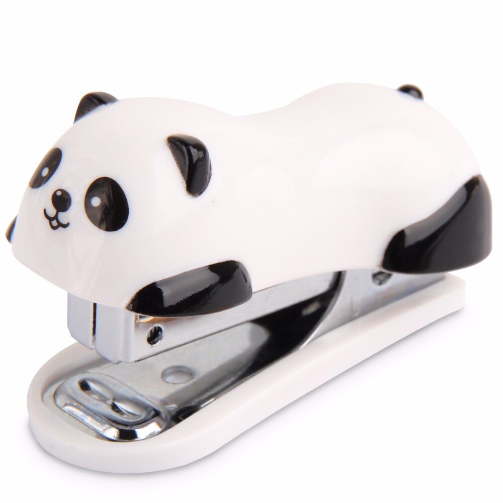 1 Pc of Mini Panda-Shaped Stapler for School Stationery & Office Supply