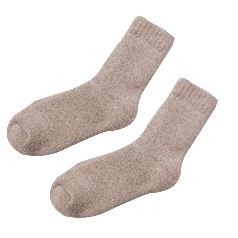 Winter Wool Warm Socks Super Soft Thick Solid Color Casual Socks For Men Women