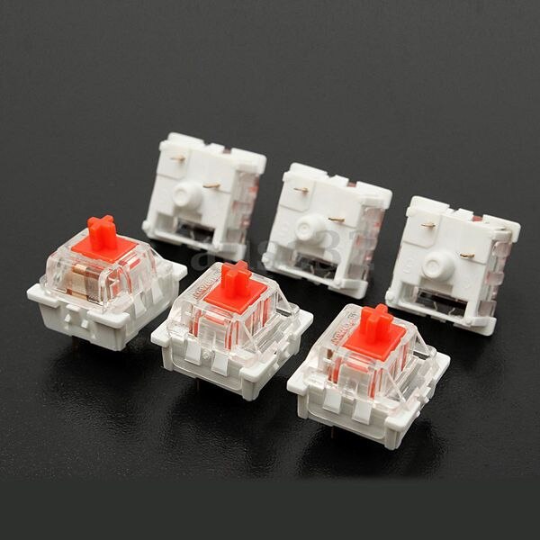 10Pcs Plastic For Cherry Red 3 Pin MX RGB Mechanical Switch Keyboard Replacement