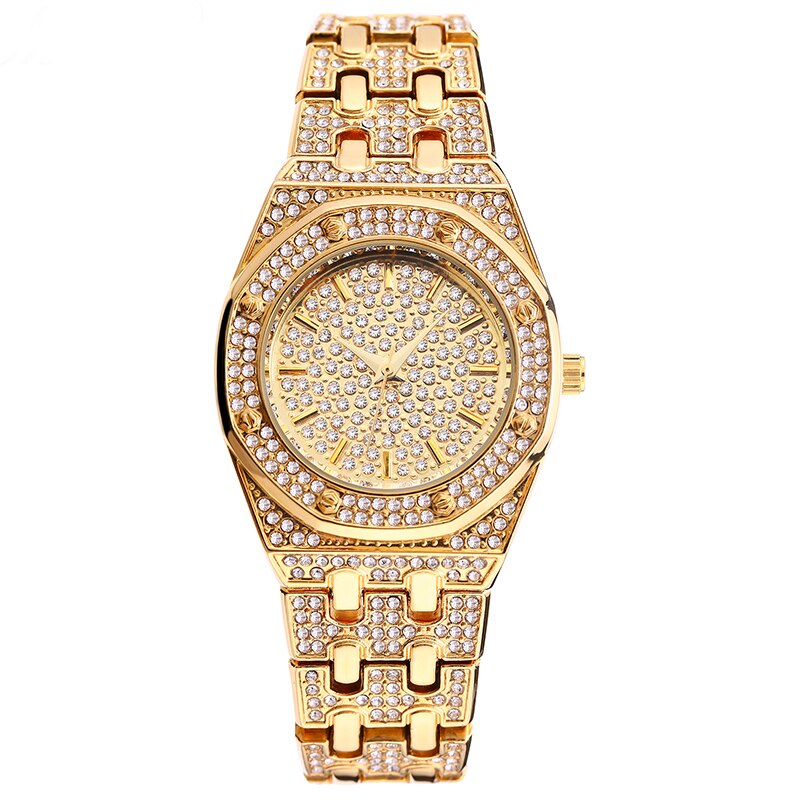 Missfox tops luxe dameshorloges merk gouden bling diamanten dameshorloges best verkochte waterdichte dameshorloge met doos: 2528- gram