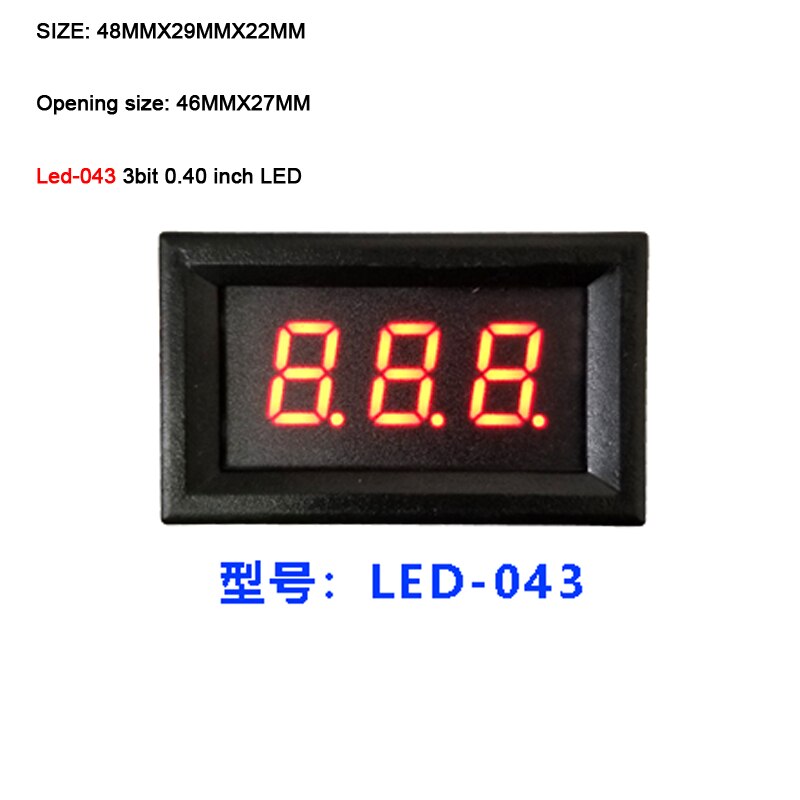 RS485 Serial Port Meter LED Digital Tube Display 485 TTL Display Module PLC Communication MODBUS RTU ASCII DC 5V - 36V 12V 24V: RS485 interface / LED-043 3bits