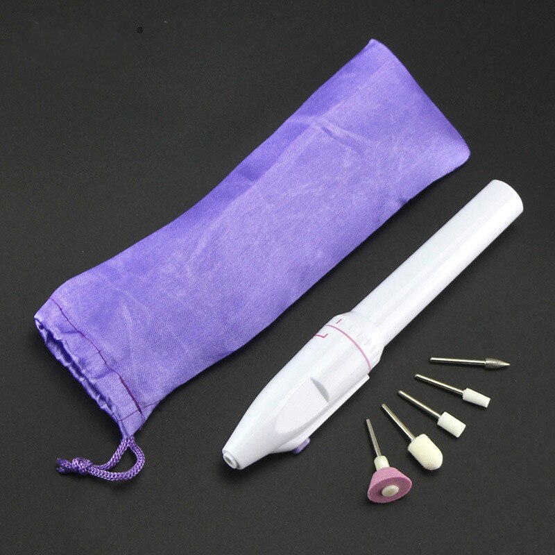 5 in1 Electric Mini Nail Machine Art Drill Carve Grinder Polisher Set Portable Nail Tools