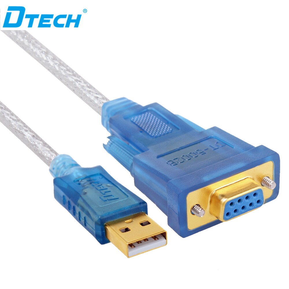 Dtech USB zu Weibliche DB9 Serial Port 1,8 M Adapter USB Konverter Kabel