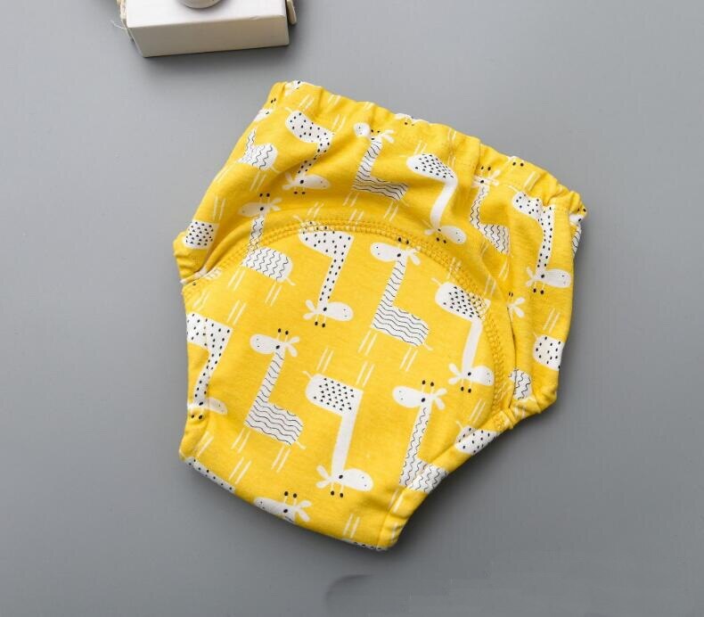 Cotton Potty Training Pants Kids Baby Diapers Reusable Nappies Washable Cloth Diaper Nappy Waterproof Baby Toddler Underwear 1pc