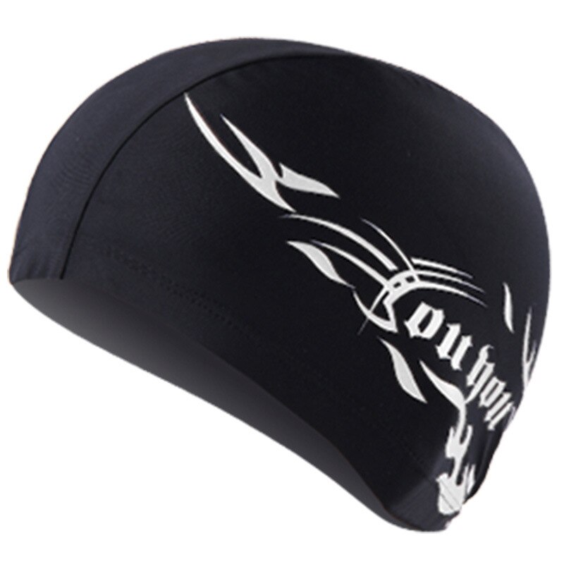 Bonnet de natation pour hommes, en tissu, pour Spa, pour piscine, cheveux longs,
