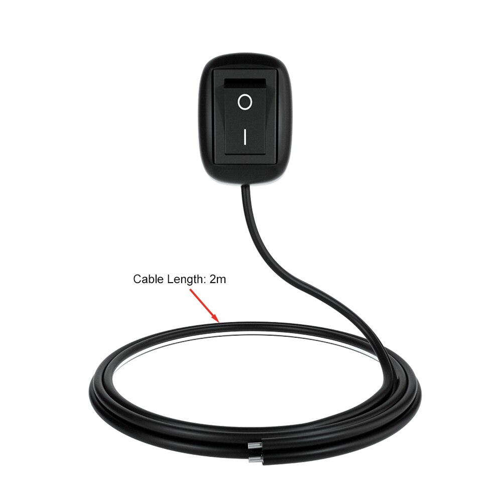 Interruptor de coche Universal de 12V CC con Cable de 50cm para luces de conducción de anillo antiniebla luces de neón