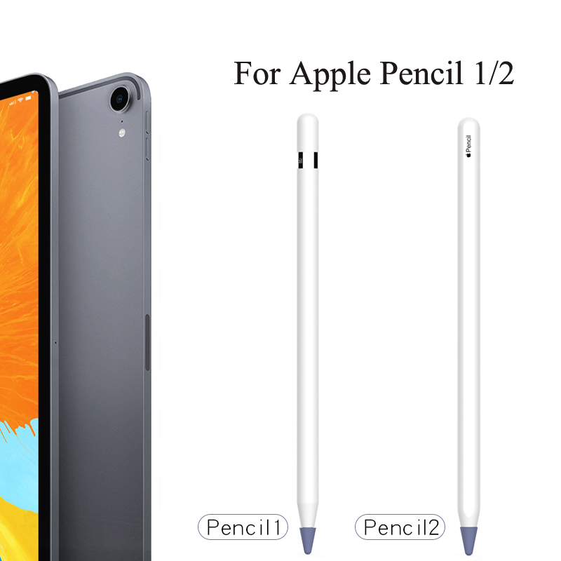 Pencil Tip Cover For Apple Pencil 2 1 Generation Nib Case Cover 8PCS Mute Silicone Cover Skin Screen Protector For Apple Pencil