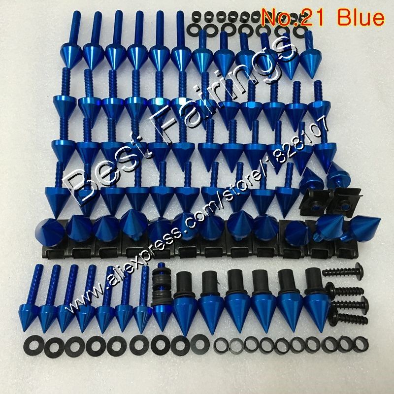 Fairing bolts full screw kit For SUZUKI GSXR600 GSXR750 06 07 GSXR 600 750 K6 GSX R600 R750 2006 2007 Complete Body screws Nuts