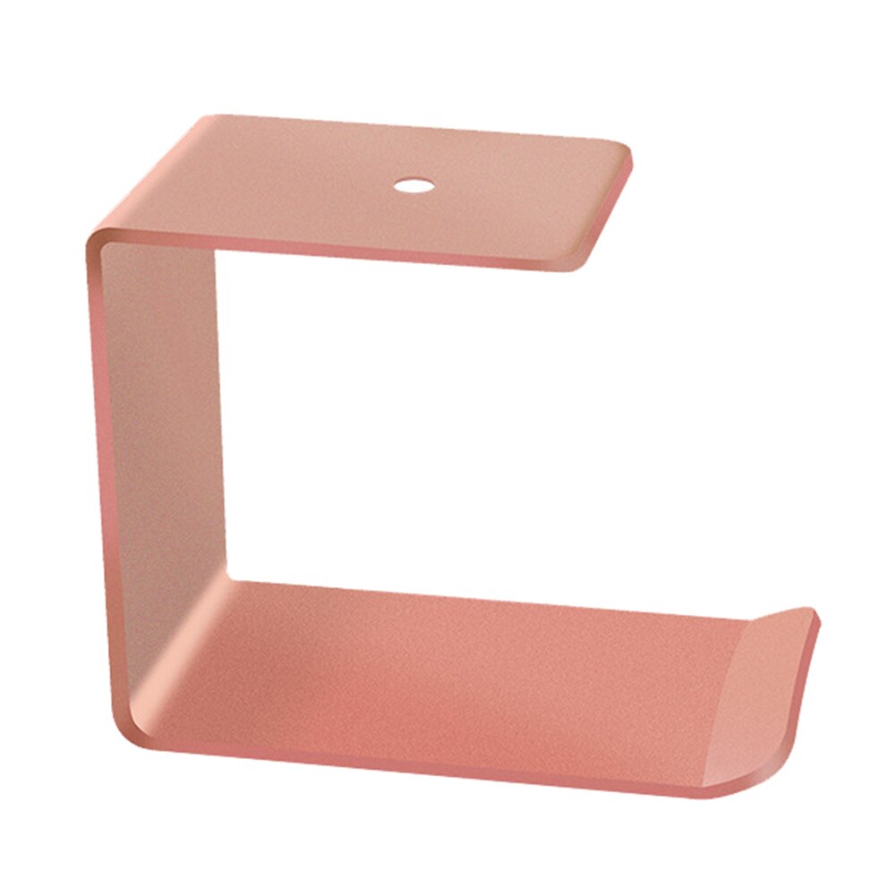 Support mural en Aluminium pour écouteurs, support en forme de support pour bureau, support de rangement pour écouteurs facile à installer, 1 unité: Or Rose