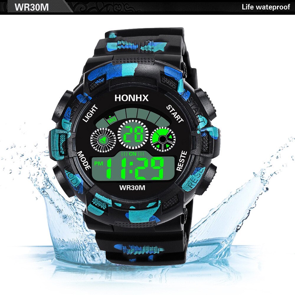 Sport Heren Horloges Waterdichte Digitale Schokbestendig Led Alarm Datum Horloges Mannelijke Elektronische Pols Klok Reloj Hombre Homme