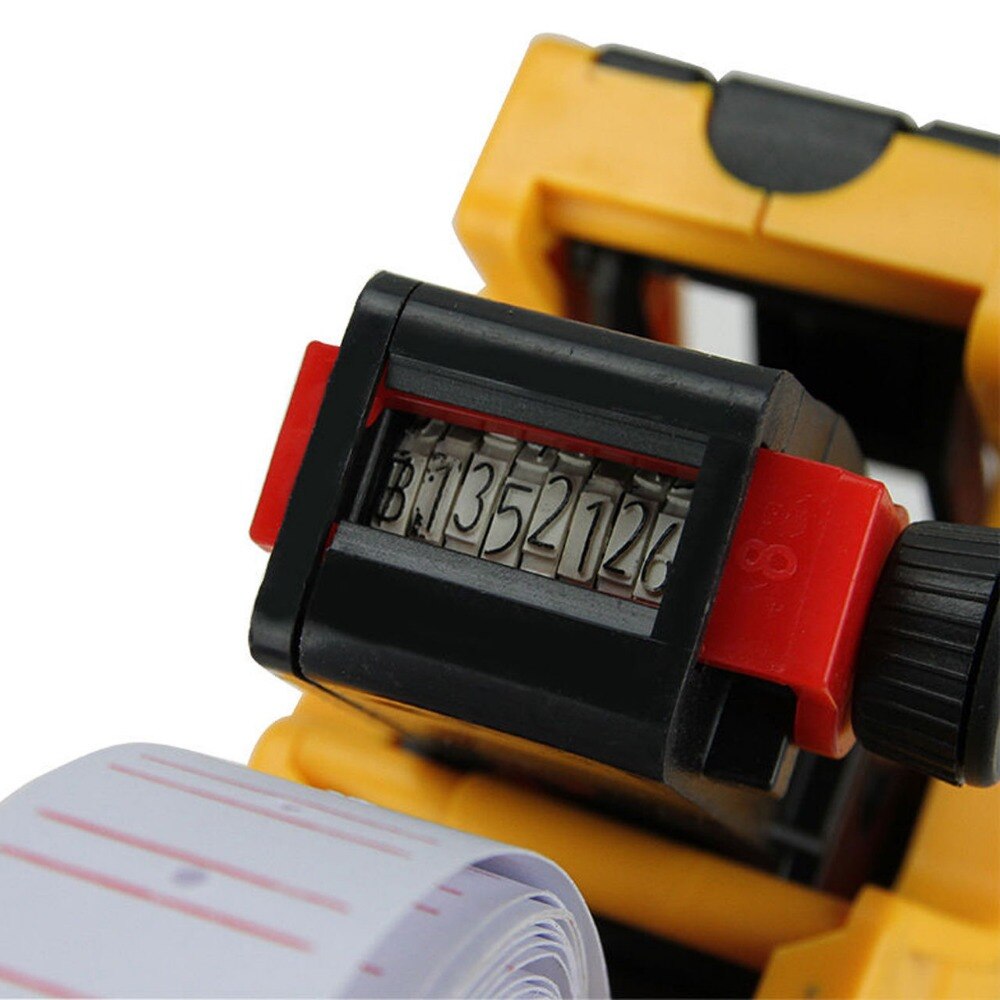 [Fly Eagle] MX-5500 8 Cijfers Eos Prijskaartje Gun + 5000 Wit W/Rode Lijnen Labels + 1 Inkt