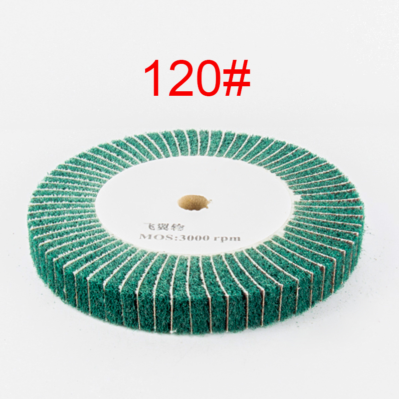 Nylon Polishing Mop Brush Drawing Deburring Drum Wheel for Stainless Steel: 6*6mm / Brown