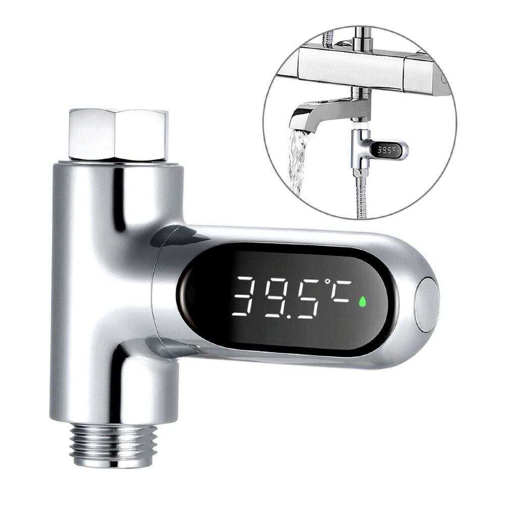 Digital dusch vatten termometer led skärm bad el vatten temperatur monitor badkar baby bad temperatur mätare