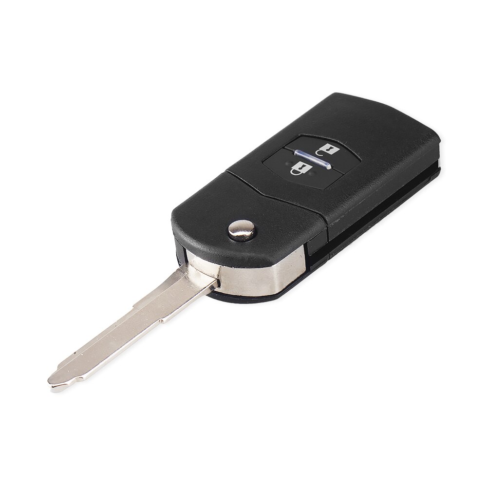 Keyyou 2/3 Knoppen Afstandsbediening Sleutel Blanco Geval Vouwen Flip Afstandsbediening Sleutel Shell Vervanging Case Fob Pad Voor Mazda 2 3 5 6 RX8 MX5 2B