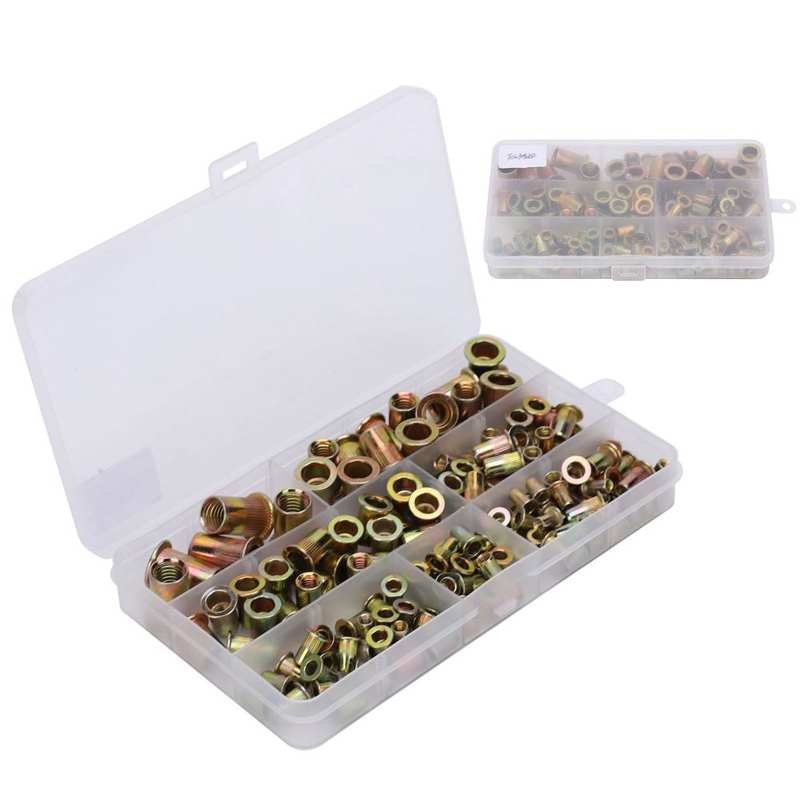 Insert Nut Set Galvanized Carbon Steel Rivet Nut for automobiles elevators